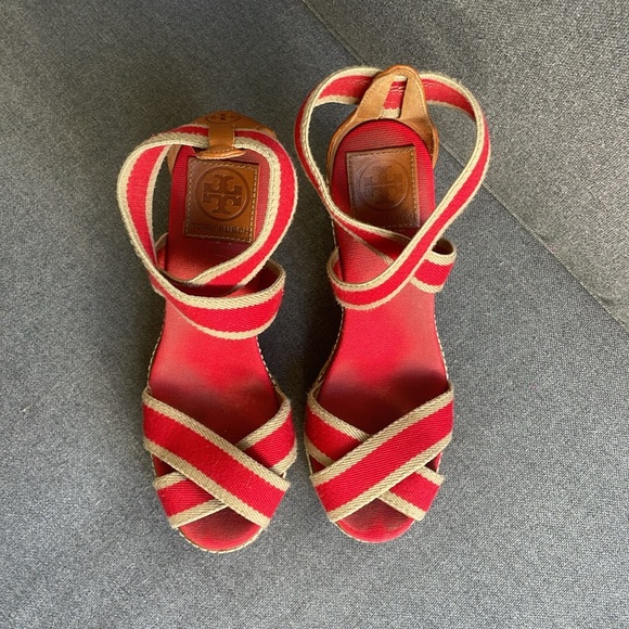Tory Burch Espadrille Wedge Heels - Picture 2 of 4